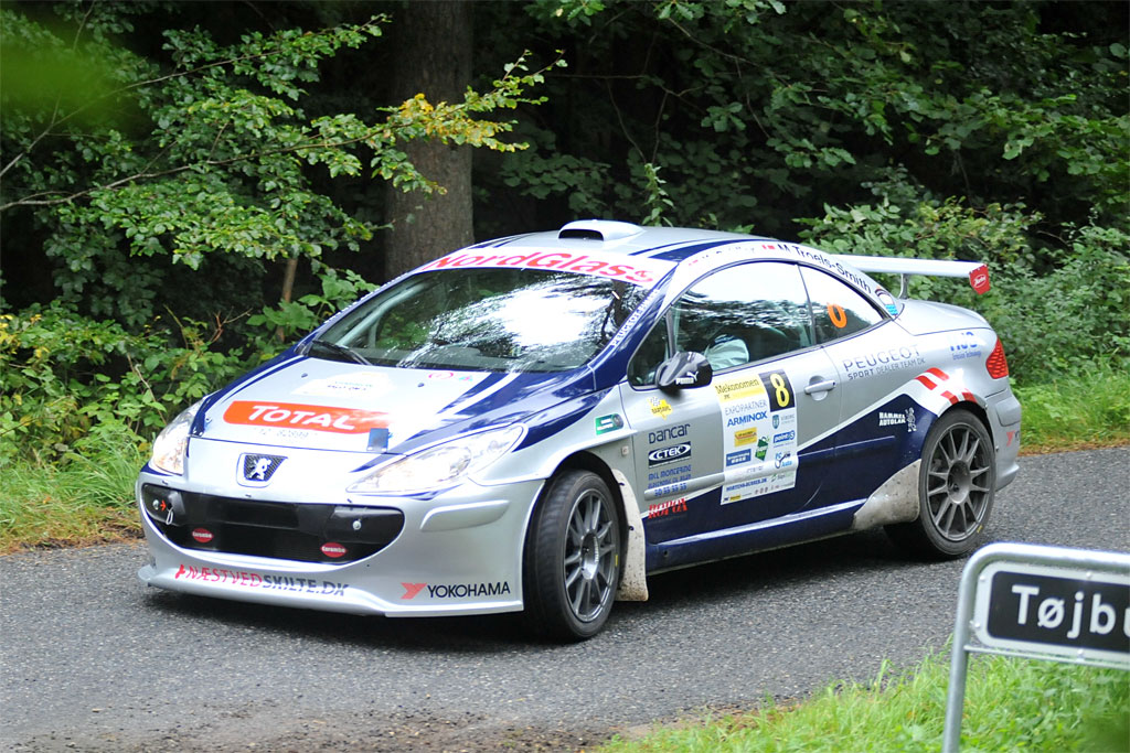 Kjeld Seidler og Marc Troels-Smith ligger på tredjepladsen i Tunet National før det afgørende Danboring Rally